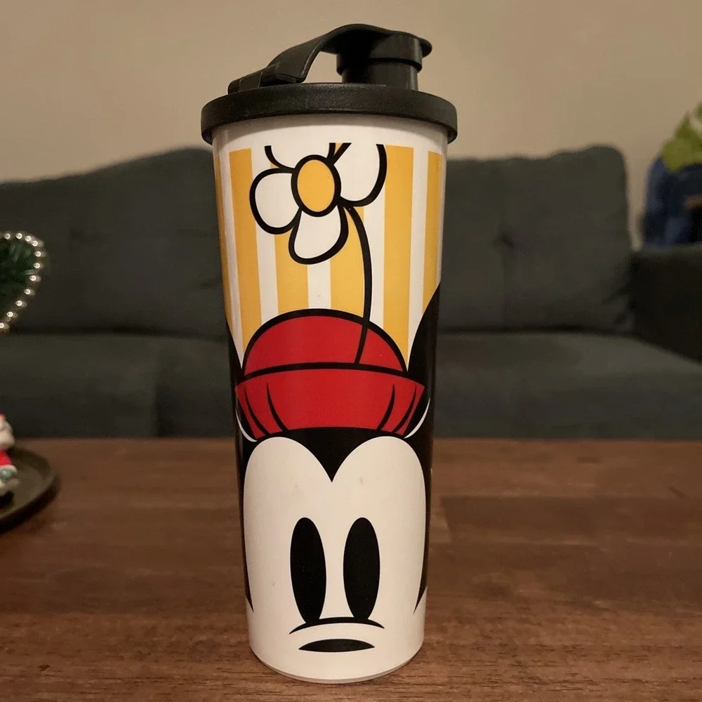 Tupperware Disney Peek A Boo Donald Goofy Minnie Daphne 16 Oz Tumblers Cup 5107‎